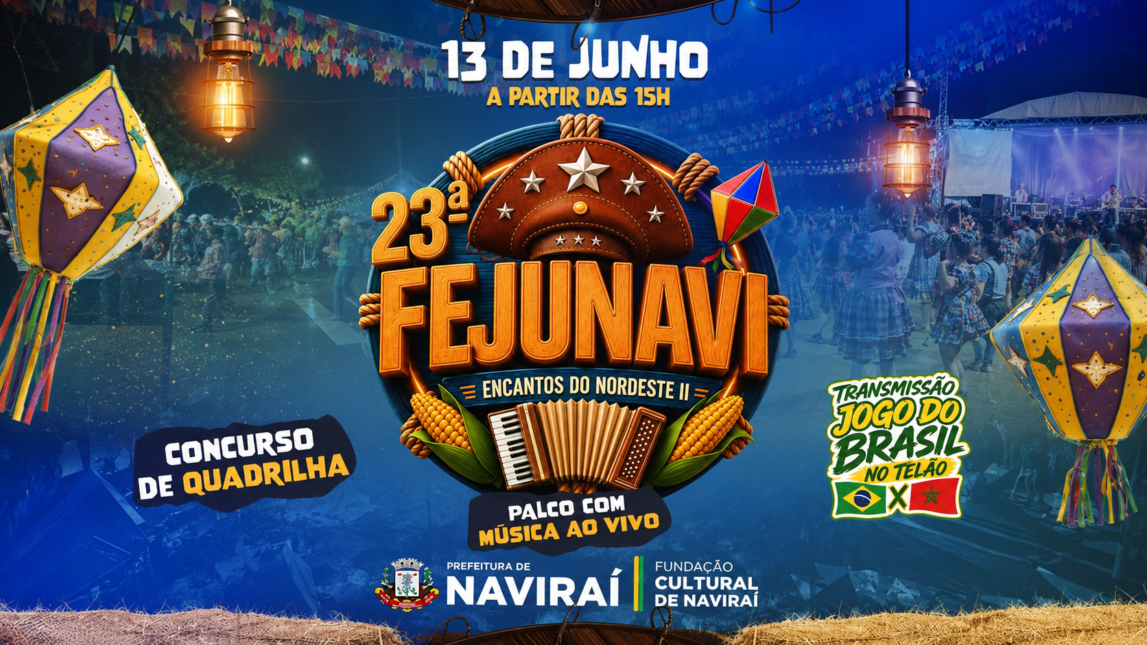 23ª Fejunavi leva cultura, música e tradição para Naviraí no dia 13 de junho