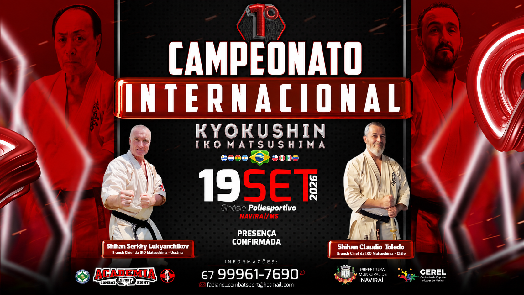 Naviraí será palco de campeonato internacional de Kyokushin com participação de nove países