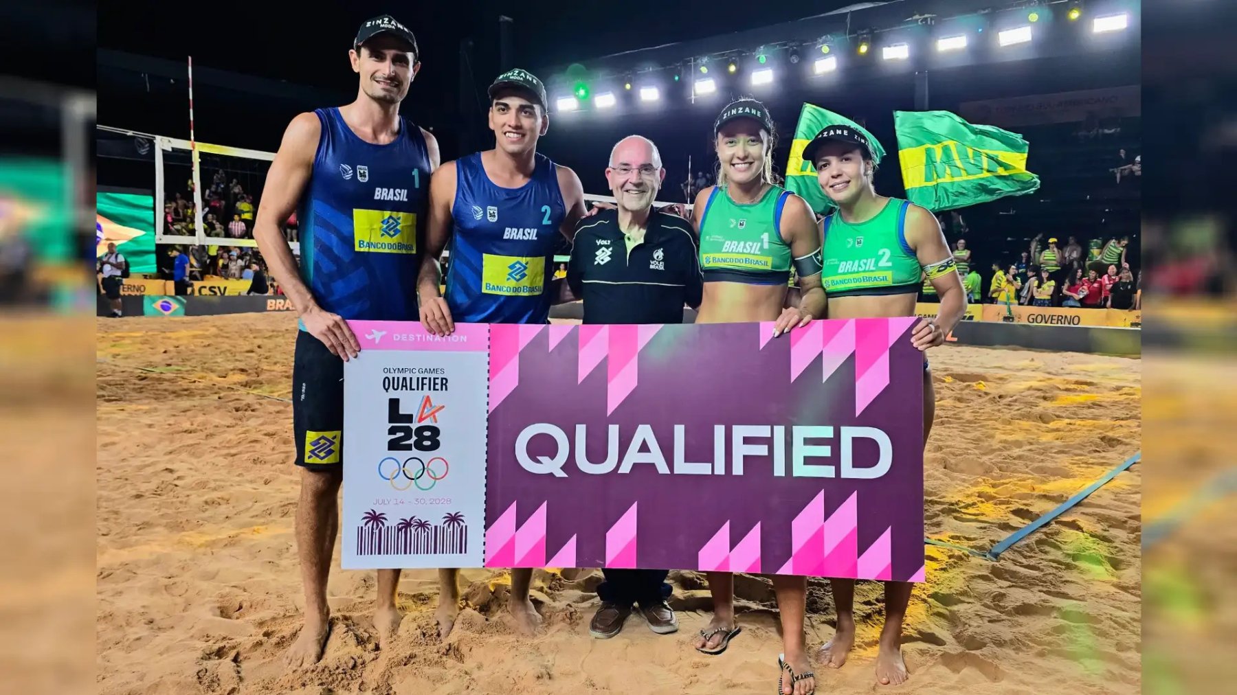 Sul-mato-grossense Vic Lopes conquista título sul-americano e garante vaga olímpica ao Brasil no vôlei de praia